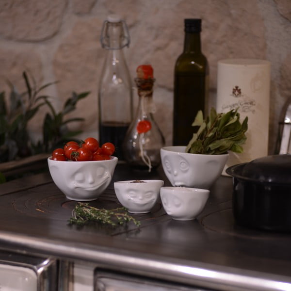 Bol porțelan, îndrăgostit 58products, alb-image-1