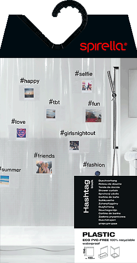 Perdea de duș 180x200 cm Hashtag – Spirella-image-2