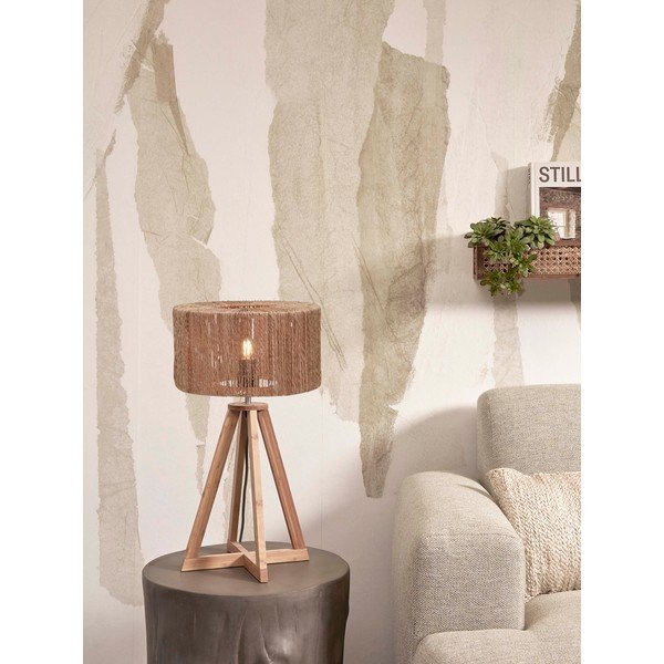 Veioză în culoare naturală cu abajur din iută (înălțime 51 cm) Iguazu – Good&Mojo-image-3
