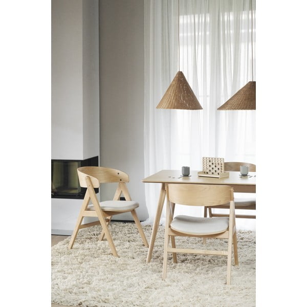 Scaune de dining în culoare naturală 2 buc. Waterton - Rowico-image-2