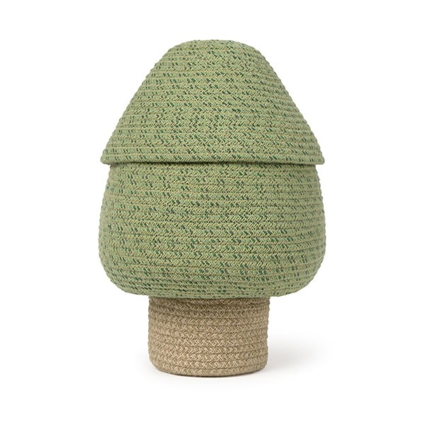 Coș de jucării pentru copii verde din material textil ø 25x36 cm Big Tree – Lorena Canals
