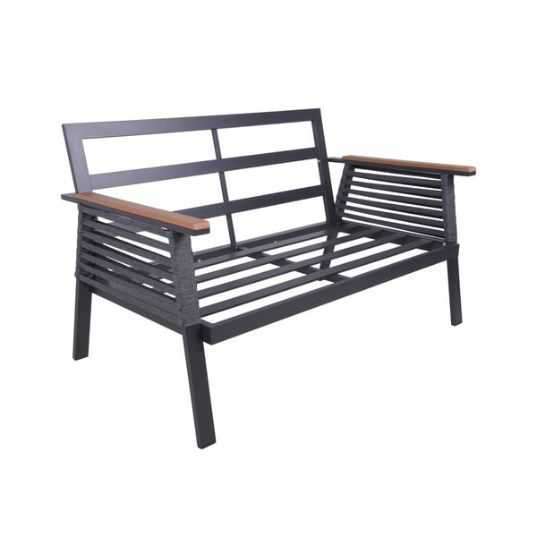 Set mobilier de grădină gri închis din aluminiu pentru 4 persoane Denia – Garden Pleasure-image-3
