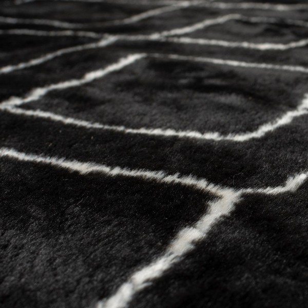 Covor negru lavabil 160x230 cm Imran – Flair Rugs-image-3
