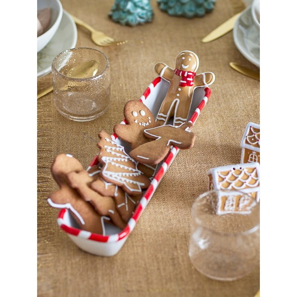 Bol mic alb din ceramică 110 ml  cu model de Crăciun Ginnie – Bloomingville-image-1