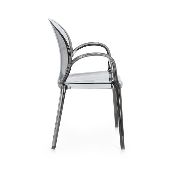 Scaun de grădină gri din plastic Camilla – Bizzotto-image-3