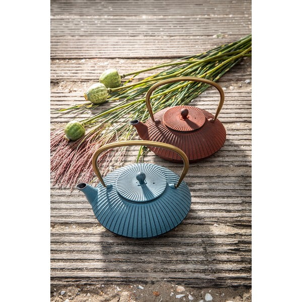 Ceainic albastru din fontă 1,1 l Linhai – Bredemeijer-image-4