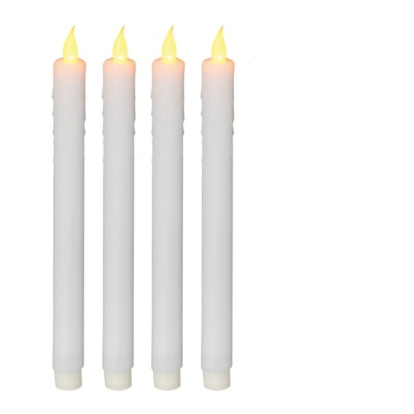 Set 4 lumânări decorative Naeve, înălțime 28 cm
