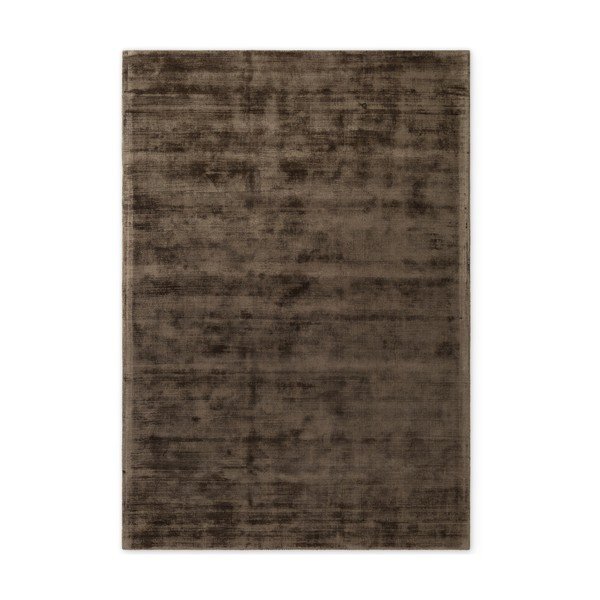Covor maro țesut manual din viscoză 80x150 cm Noemi – Vikosa
