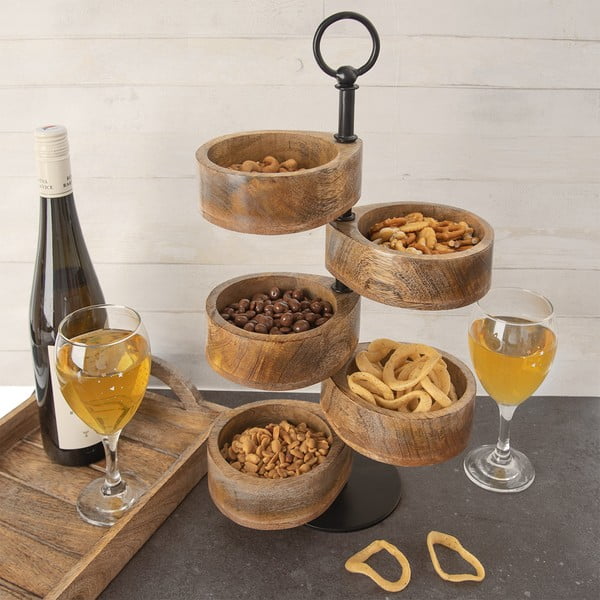 Platou etajat din lemn Mango – Orion-image-1