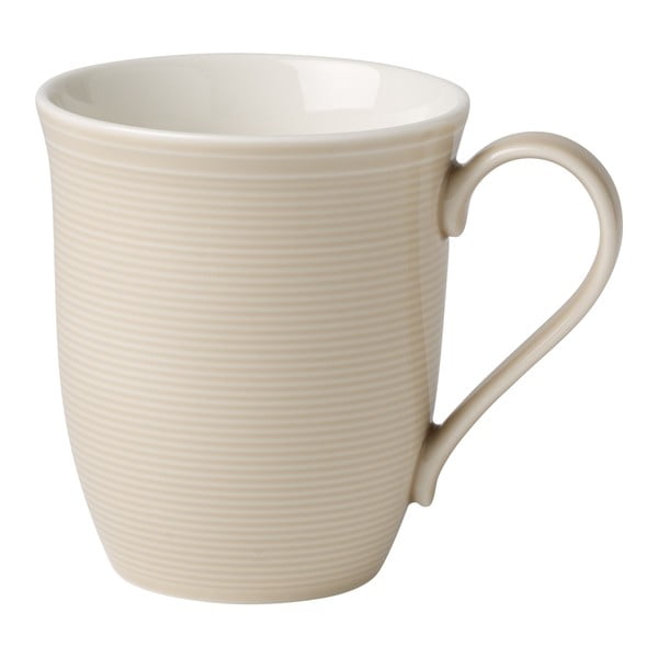 Cană din porțelan Villeroy & Boch Like Color Loop, 0,35 l, alb - bej