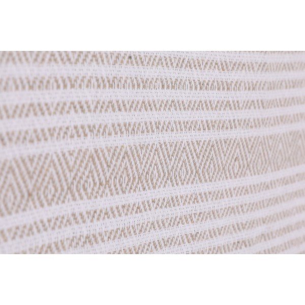 Cuvertură din bumbac pentru pat dublu Galina Beige White, 220 x 240 cm, bej deschis-image-1