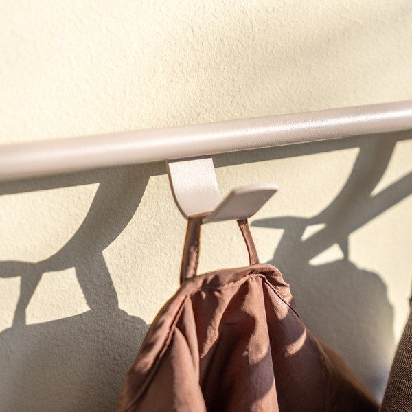 Cuier de perete taupe cu raft din oțel 60 cm Rex – Spinder Design-image-2