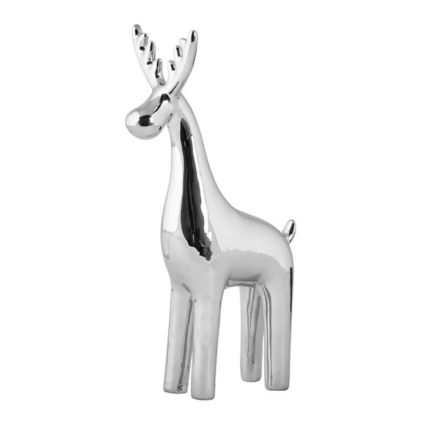 Statuetă decorativă KJ Collection Reindeer Silver, 22,5 cm