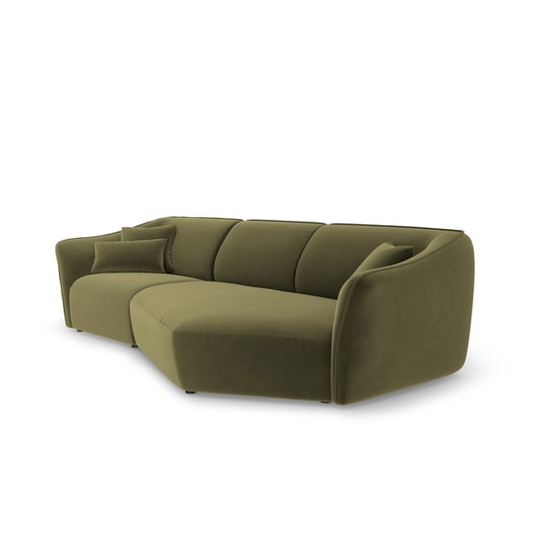 Colțar verde cu tapițerie din catifea Tokyo – Cosmopolitan Design-image-3