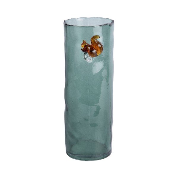 Vază verde-închis din sticlă (înălțime 15 cm) Squirrel On Branch – PT LIVING-image-3