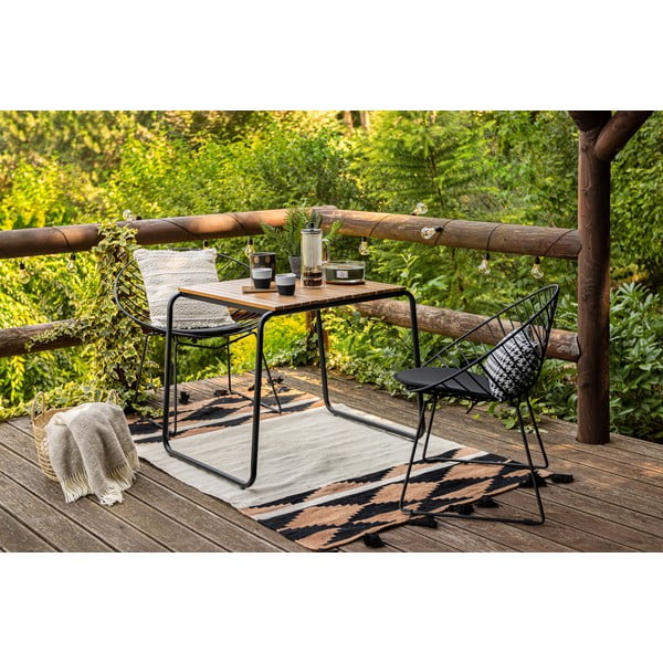 Set 2 fotolii de grădină Bonami Selection Coco, negru-image-1