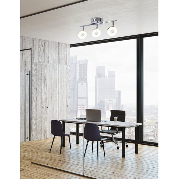 Plafonieră argintiu-lucios LED 47x16 cm Thema – Candellux Lighting-image-1