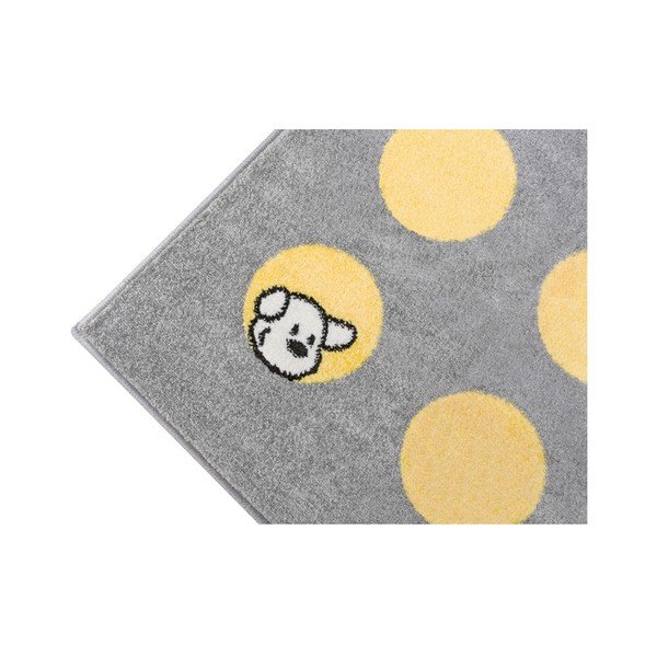 Covor Mazzini Sofas Puppy, 160 x 230 cm, galben - gri-image-1