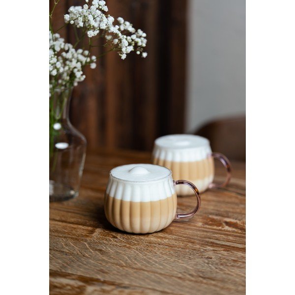 Căni 2 buc. pentru cappuccino 350 ml Tulip – Vialli Design-image-1