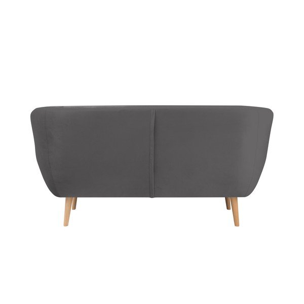 Canapea cu 2 locuri Mazzini Sofas BENITO, gri-image-1