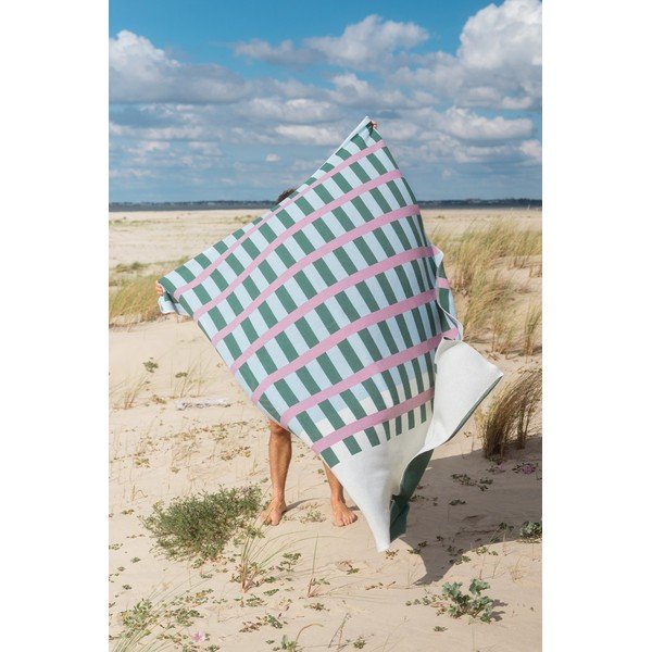 Pătură verde/roz 160x200 cm Onu – noo.ma-image-3