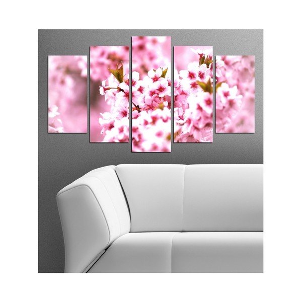 Tablou din mai multe piese Insigne Tuliya, 102 x 60 cm-image-1