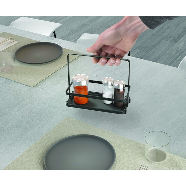 Organizator pentru mirodenii din oțel inoxidabil Tokyo Lava – Metaltex-image-1