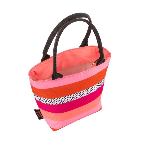 Geantă termică pentru prânz Navigate Stripe, 4 l, roz - portocaliu-image-1