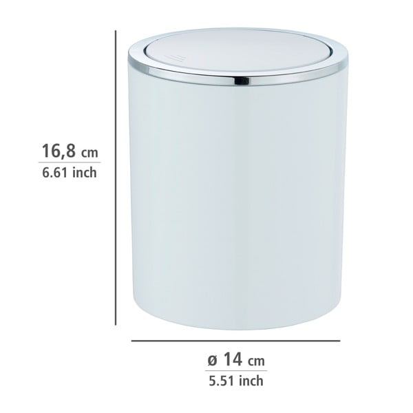 Coș de gunoi Wenko Inca, 2 l, alb-image-2