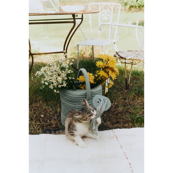 Coș de jucării pentru copii verde salvie din material textil 51x26x38 cm Water Can – Lorena Canals-image-1