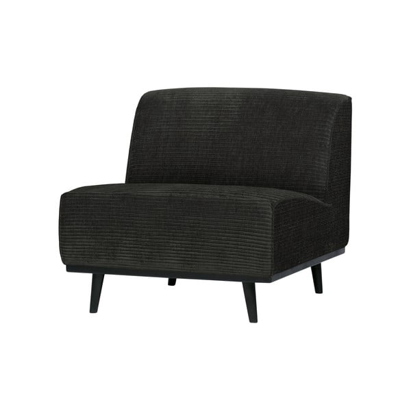 Fotoliu din catifea reiată BePureHome Statement, gri închis-image-1