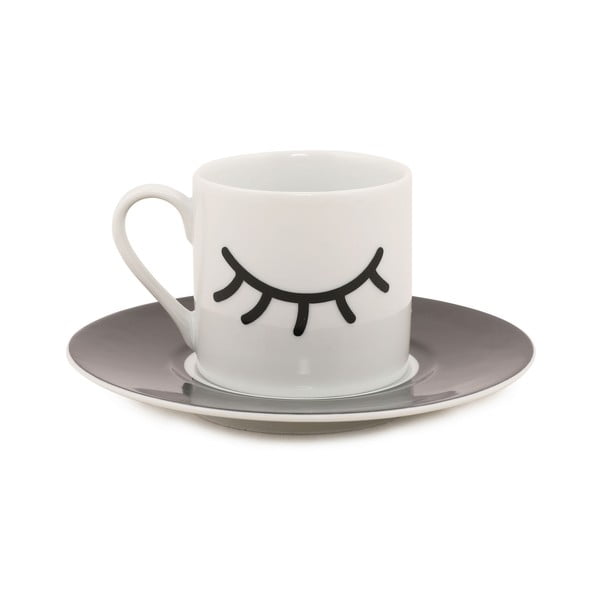 Set 2 cești cu farfurioară Kütahya Porselen Eyes, 90 ml-image-2