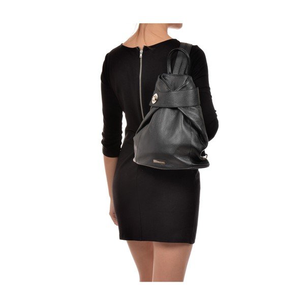 Rucsac din piele Anna Luchini, negru-image-2