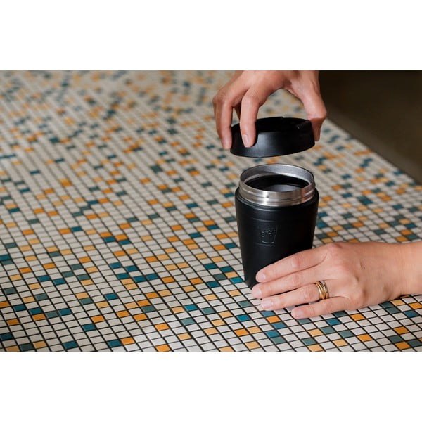 Cană termos neagră 454 ml  Helix Thermal Black L – KeepCup-image-1