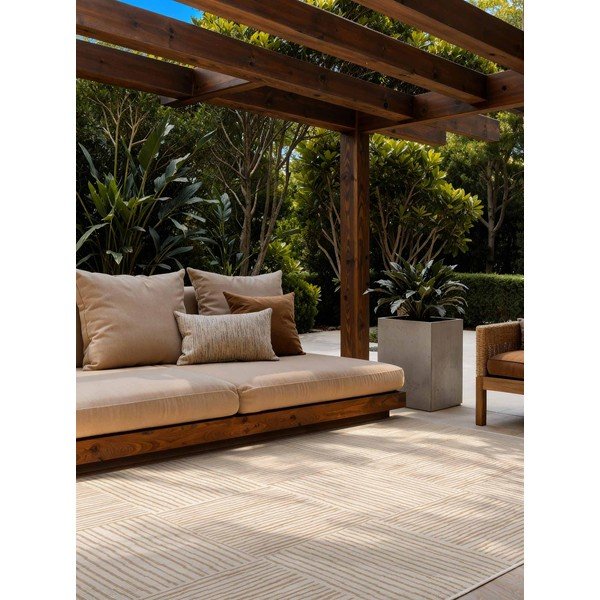 Covor pentru exterior și interior crem/în culoare naturală 200x300 cm Haringey Nightingale – Ted Baker-image-1