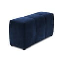 Cotieră pentru canapea modulară albastră cu tapițerie din catifea Rome Velvet - Cosmopolitan Design