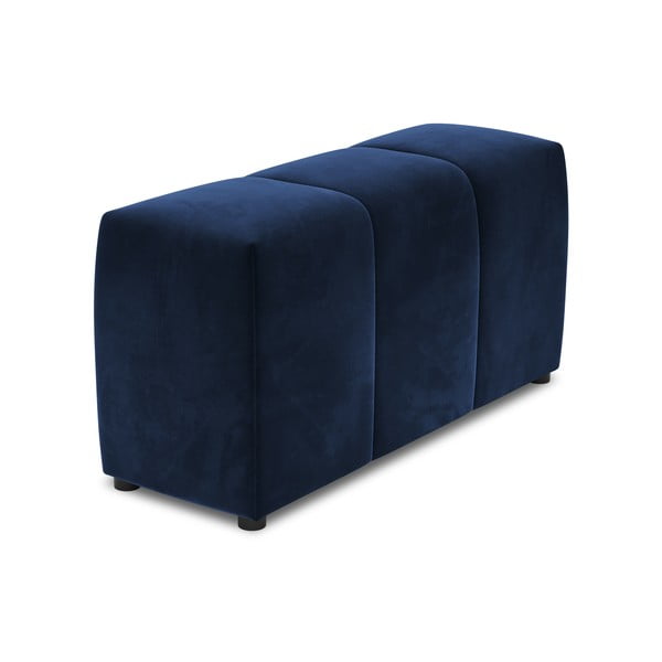 Cotieră pentru canapea modulară albastră cu tapițerie din catifea Rome Velvet - Cosmopolitan Design