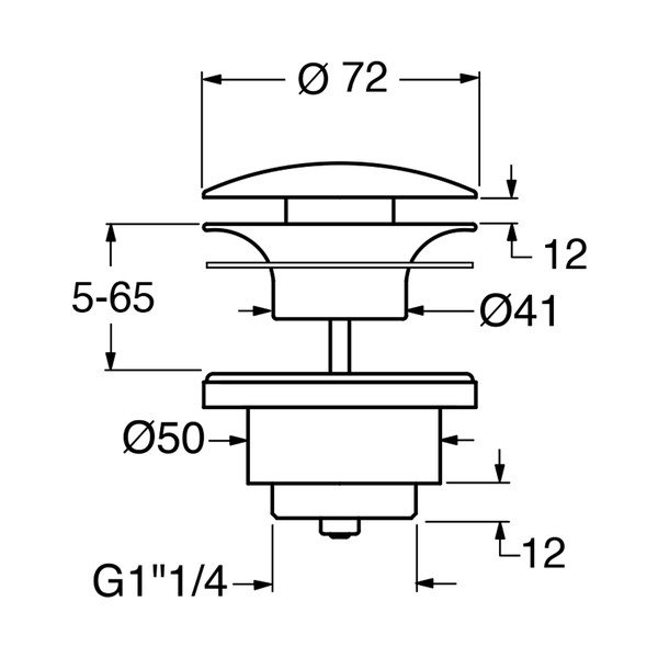 Ventil pentru chiuvetă Gsi – Sapho-image-1
