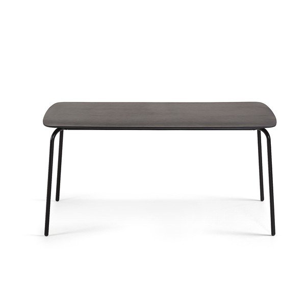 Masă La Forma Tramp, 160 x 80 cm, negru-image-2