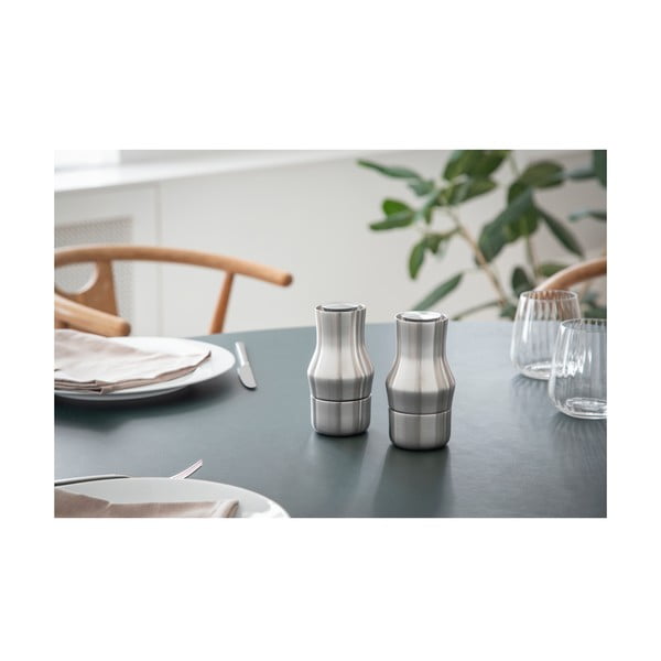 Râșniță argintiu-mat din oțel inoxidabil Dorotea – Gense-image-4