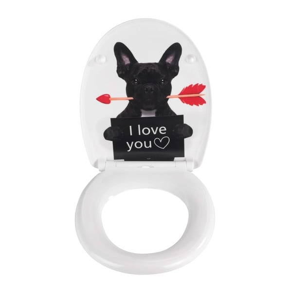 Capac WC 37,5 x 41,5 cm Easy-Close (cu închidere automată) Guilty Dog – Wenko-image-1