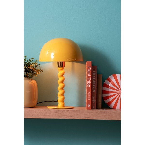 Veioză galbenă cu abajur din metal (înălțime 39 cm) Prisa – Leitmotiv-image-1