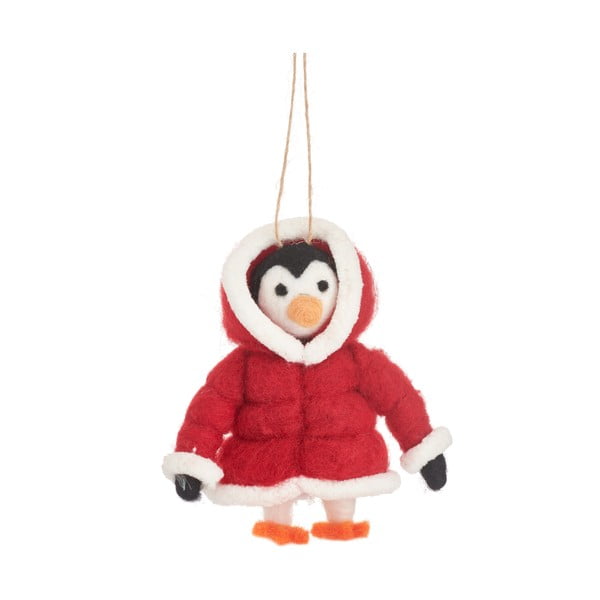 Ornament de Crăciun din lână Penguin – Sass & Belle