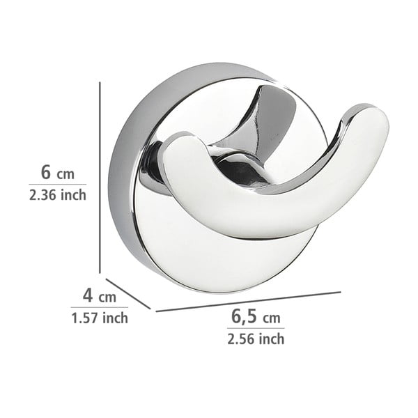 Cârlig pentru prosop Wenko Capri Duo cu sistem de prindere Vacuum-Loc, până la 33 kg-image-4