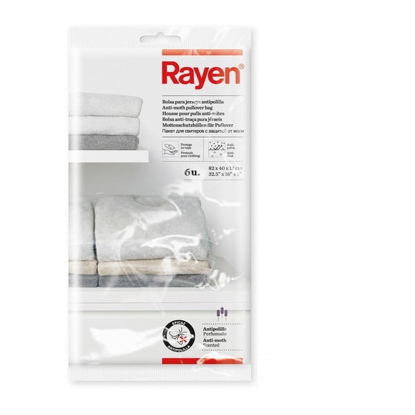 Huse de protecție pentru haine 6 buc. din plastic – Rayen