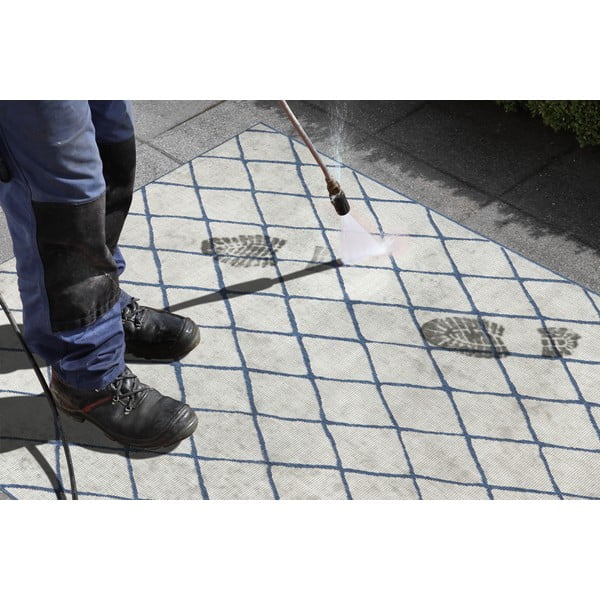 Covor adecvat pentru exterior NORTHRUGS Malaga, 120 x 170 cm, albastru - crem-image-1