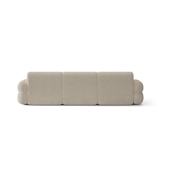Colțar crem cu tapițerie din chenille (cu colț pe partea stângă/cu șezlong) Neo – Micadoni -image-3
