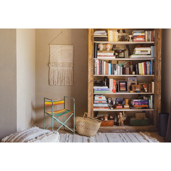 Covor gri deschis/crem lavabil/țesut manual din bumbac 140x200 cm Air Natural – Lorena Canals-image-1