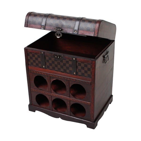 Dulap vinotecă maro număr sticle 6, 41x48 cm – Deco Pleasure-image-2