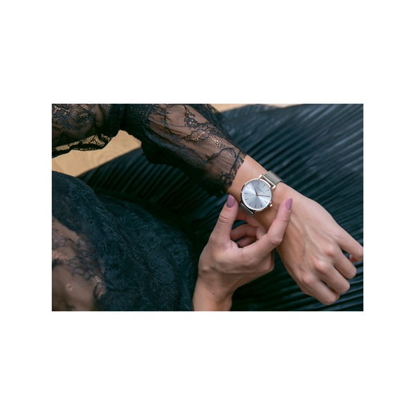 Ceas din oțel inoxidabil Annie Rosewood Elisabeth Silver-image-3